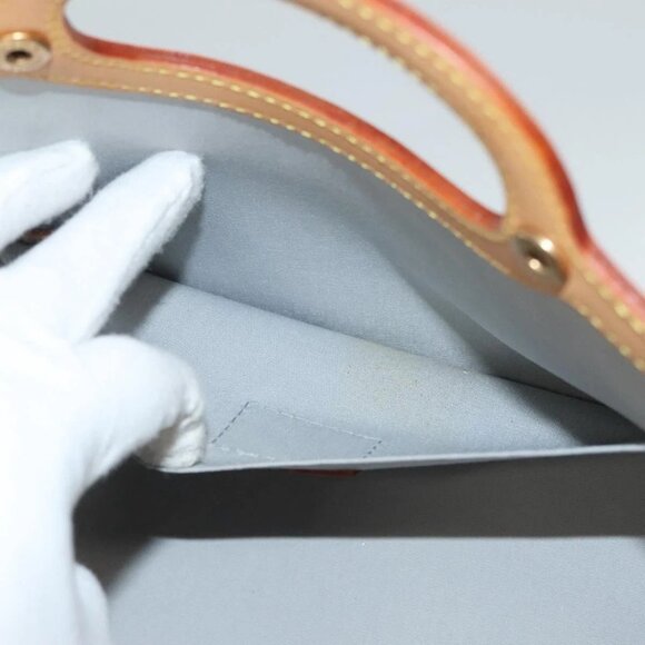 LOUIS VUITTON Monogram Vernis Roxbury Drive Hand Bag Perle M91374 Auth 134503 - Picture 14 of 16